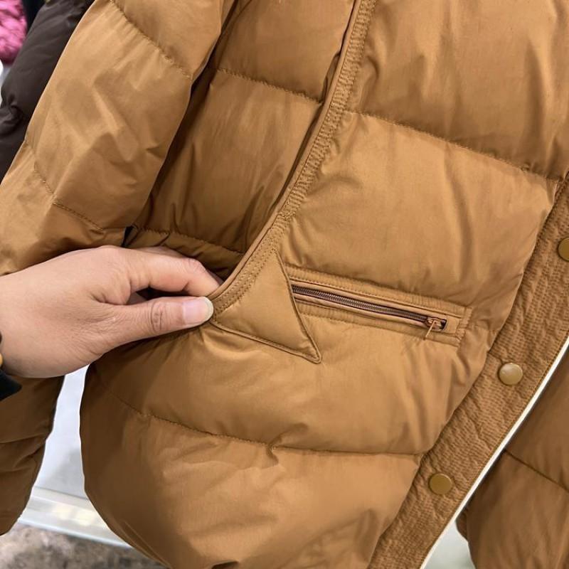 Womens Lightweight Cotton Coat 2026 Fall Single Breasted Round Neck Simple Versatile Warm Jacket
