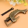Antique Fish Shaped Bronze Metal Lock Old Chinese Padlock For Drawer Jewelry Box