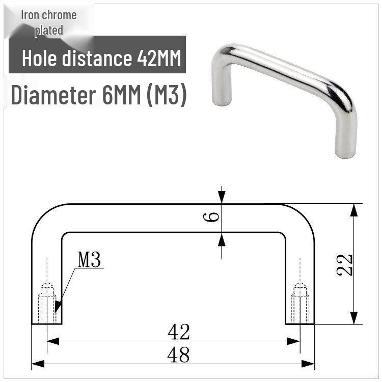 Solid 304 Stainless Steel U-Shaped Cabinet Handle