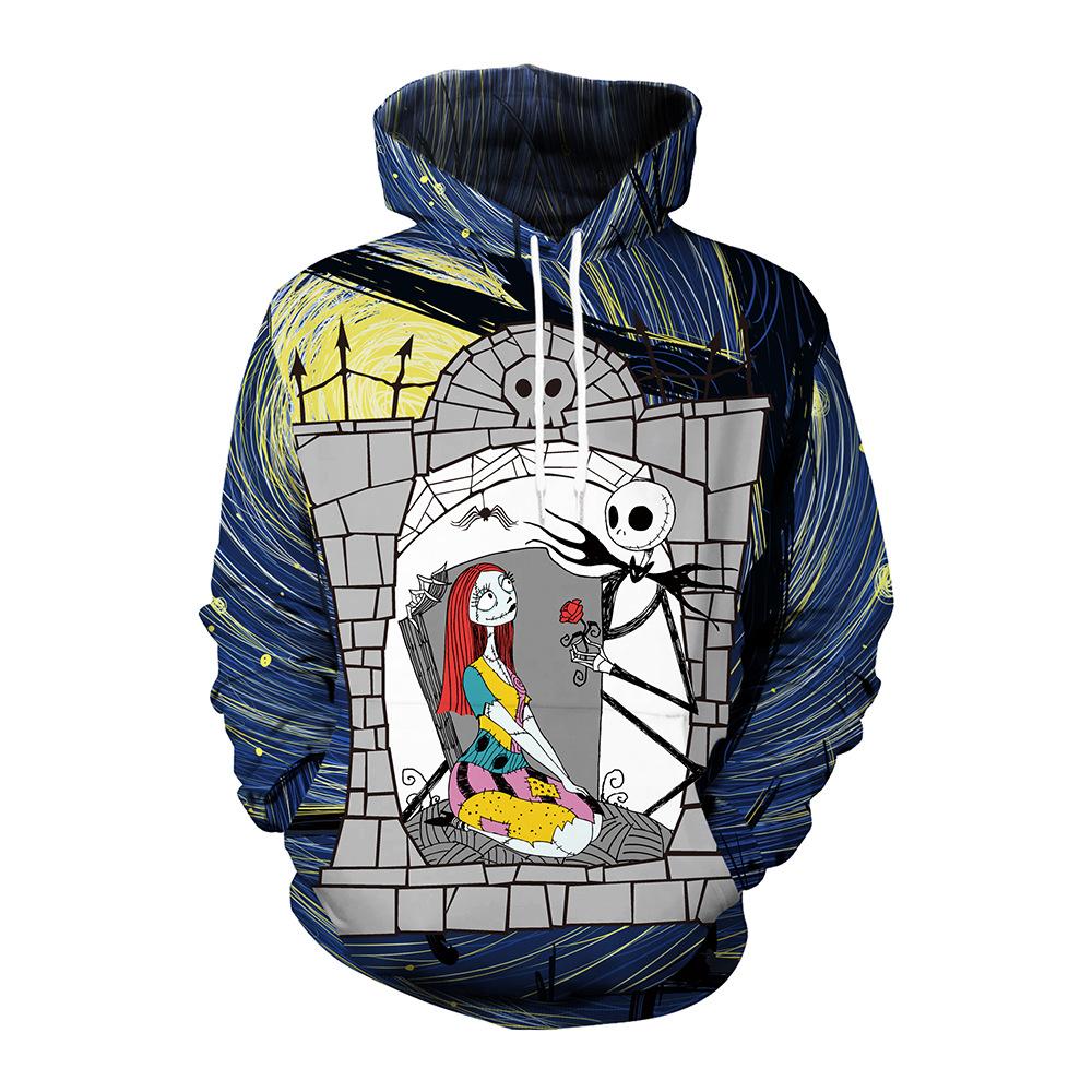 Autumn and winter new cartoon cartoon digital printing Halloween sweater