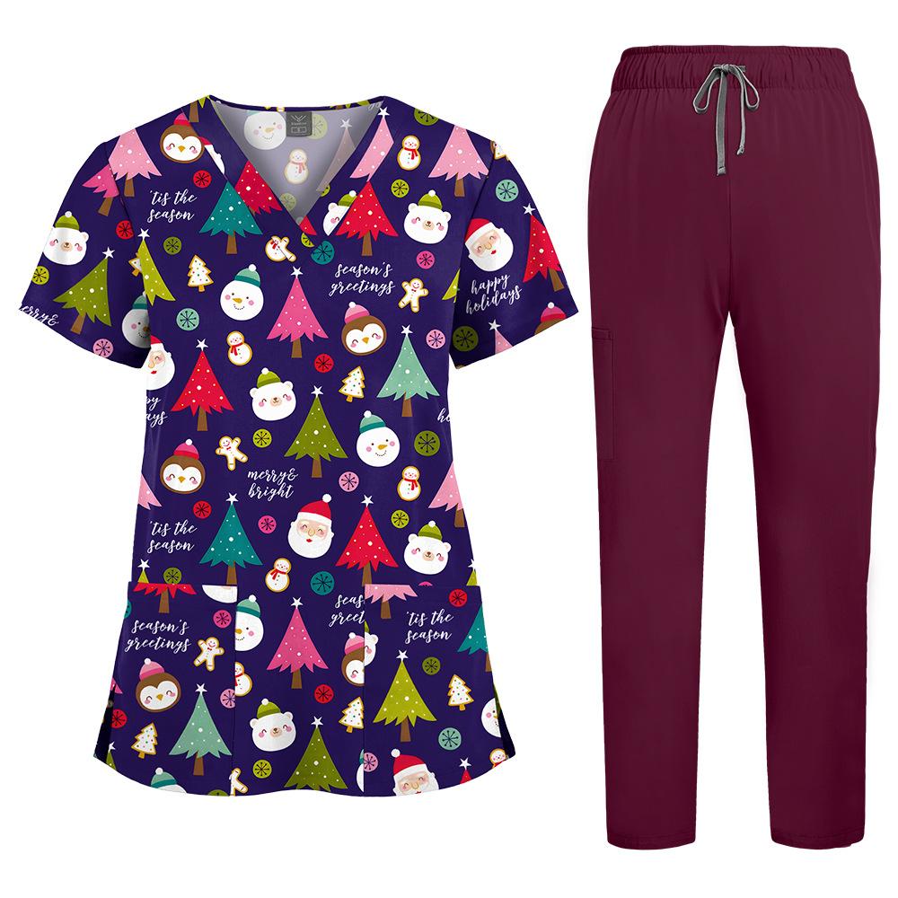 Ιατρικά Ρούχα Νοσοκομείου Κοντομάνικο Ομοιόμορφο Ομορφιάς Φόρμα Τρεξίματος Γιατρού Ρούχο Εργασίας Ιατρικό Χειρουργικό Πολύχρωμο Ομοιόμορφο Unisex