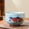 High-temperature Resistant in-glaze Color Tea Set, Gold Arowana Teapot, Teacup Gongfu Teaware Host Cup Ice Crack Pattern Tea Set