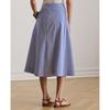 Lauren Ralph Lauren Striped Cotton Broadcloth Skirt Wmlrskts6h20302400