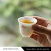 Gold Thread Porcelain Gongfu Tea Cup - Traditional White Ceramic for Home Use