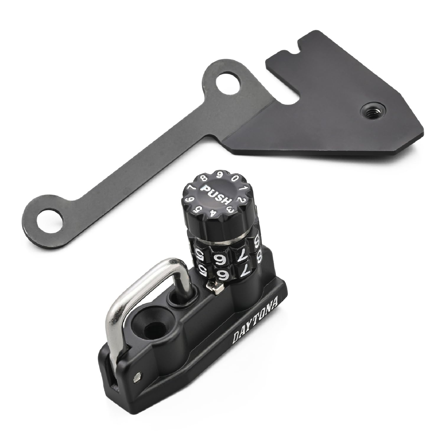 

Замок для шлема мотоцикла Daytona, держатель для шлема, тип циферблата 48724 YZF-R125/R15(23) МТ-125(23) чёрный