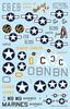 Iliad Design Stars In the Sky 1 Marking Decals for Plastic Model Kit ILD72004a 1/72