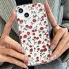 Summer Floral Rose Printed Phone Cases for Samsung S24 S23 Ultra S22 Plus S21 FE A53 A52S A14 A15 A54 A55 Airbag Anti-Drop Cover