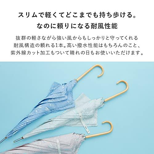 Waterfront Umbulatio Airy Light Long Umbrella in Sketch Flower Powder Pink, 58cm, Slim and Lightweight, Windproof for Women (U158-0786LP2-B0)