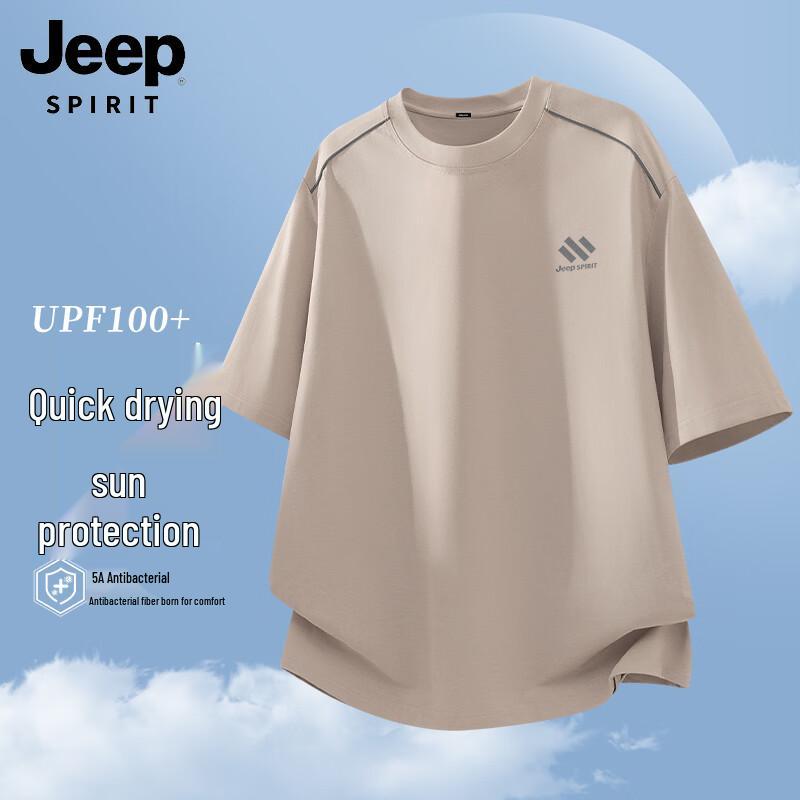JEEP SPIRIT Men s Summer Quick-Dry Print T-Shirt L