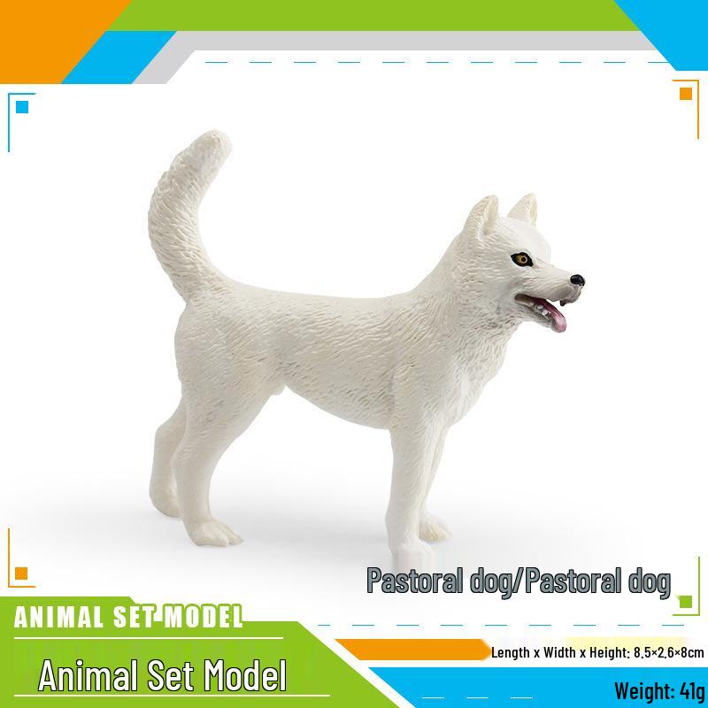 Cross-Border Dog Model Toys: Dalmatian, Sheepdog, American Bully, Great Dane, Saint Bernard, Puppy, Mixed Breed