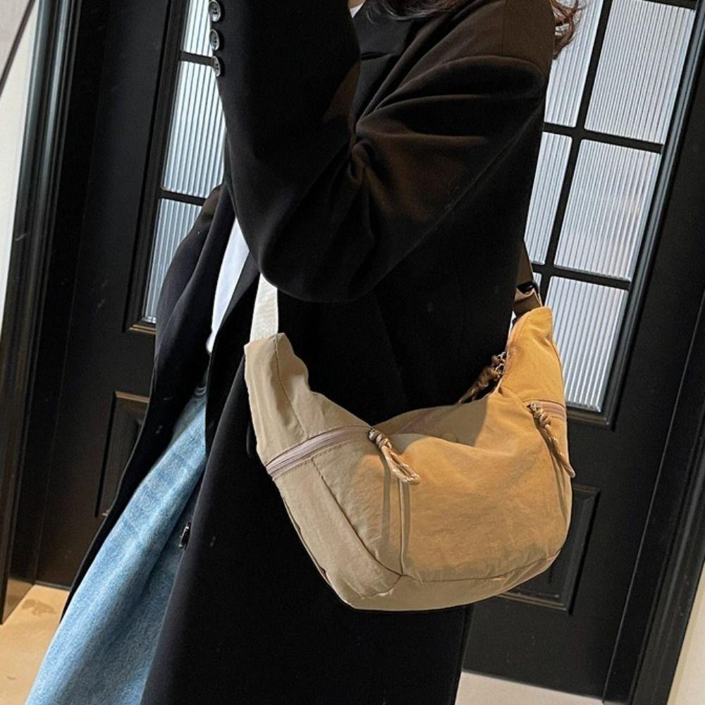 Japanese Style Casual Crossbody Bag Large Capacity Underarm Bag Sports Shoulder Bag  Outdoor