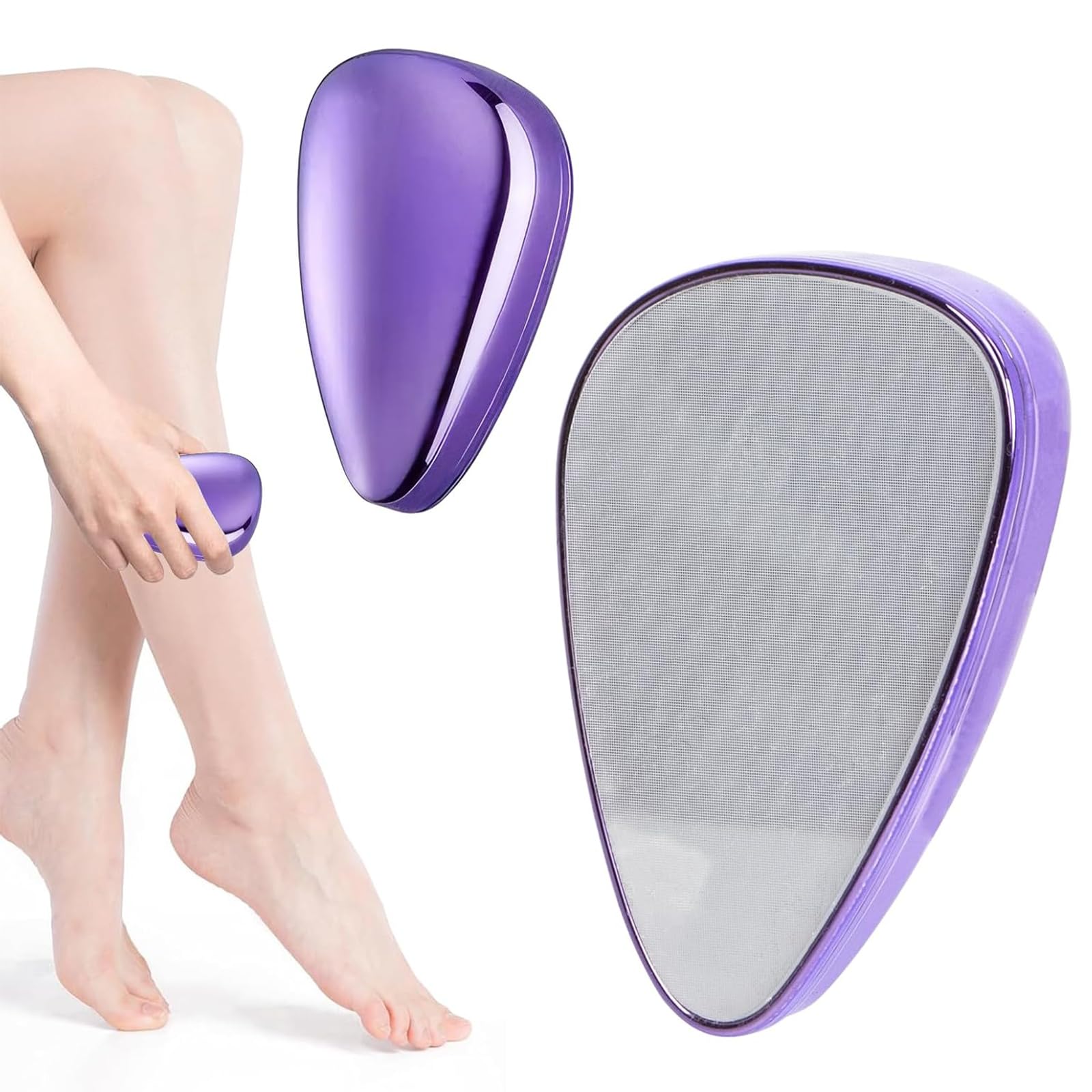 

Kumomi Glass Physical Hair Simply Rub Hair Removal Crystal Hair Slows Hair Painless Hair Removal Easy to Suitable for the Whole Convenient for Home фиолетовый