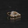 925 Sterling Silver Gold Plated White Cubic Zirconia Pendant Round Minimal Handmade Fine Jewelry Gift for Her