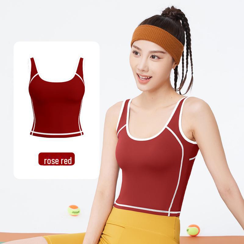 Juyitang Peach Arc U-Shaped High Elastic Shockproof Sports Vest