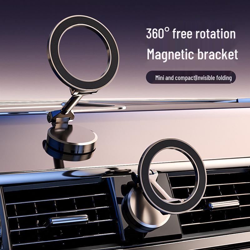 360° Rotating Magnetic Phone Holder – Compact, Multifunctional Stand for Home & Car