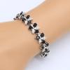 Black Zircon Jewelry Sets For Women Bracelet Necklace Pendant Earrings Ring Gift Box