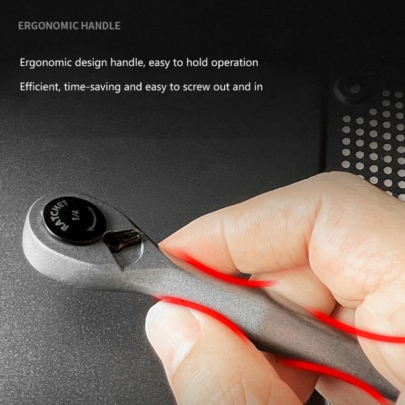 25 in 1 Ratchet Screwdriver Set Wrench Narrow Space Repair Steel Multi Bit Tool Kit with Socket Heads Hand Tool