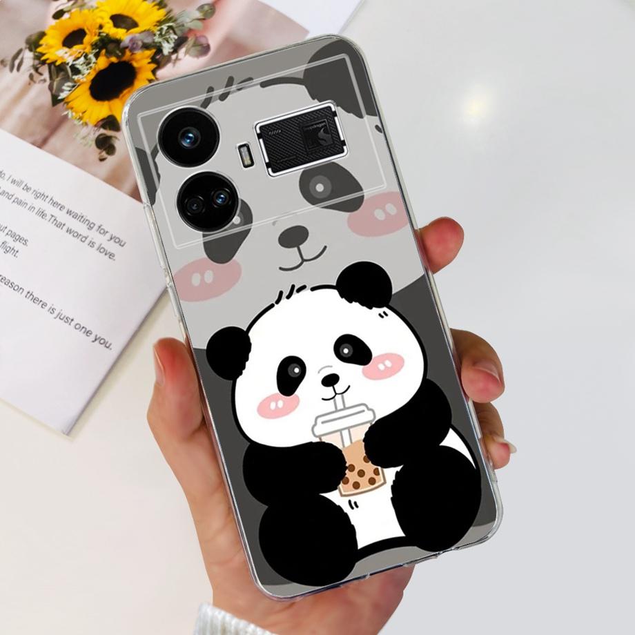 For Realme GT5 240w / GT3 / GT Neo 3 / GT Neo 5 Case Cute Cartoon Luxury Soft Silicon Transparent  Phone Case Back Cover Capas