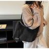 Suede Bag Women's Large Capacity Autumn and Winter Shoulder Bag Matte Retro Commuter Tote Bag