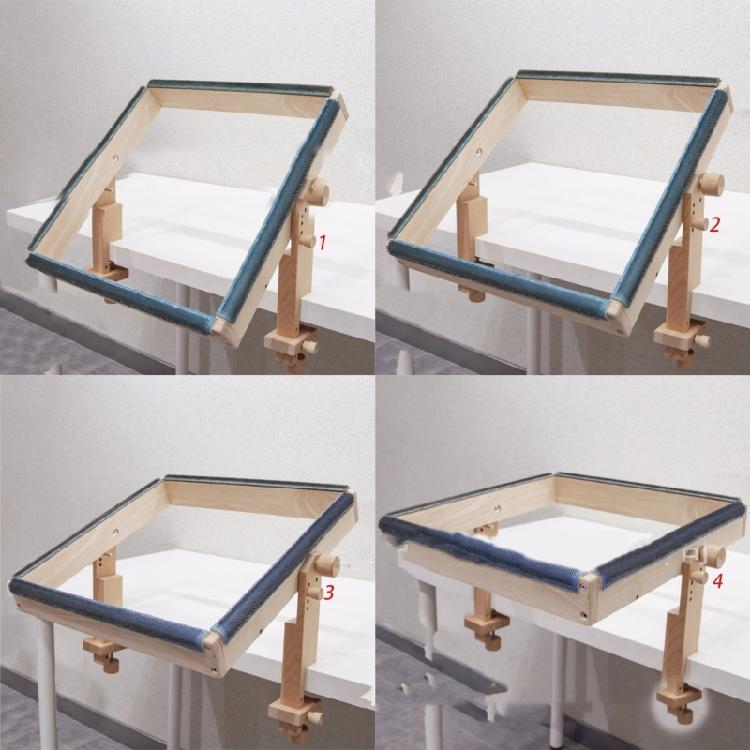 Stickständer für den Schreibtisch mit Stickrahmen, Stickrahmenhalter für Handarbeiten, Stickständer für den Schreibtisch