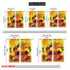 2pcs 2D flat printing Curtains Fruits of the Spirit Fabric Without Electricity Festive Holiday for All Season celebrations