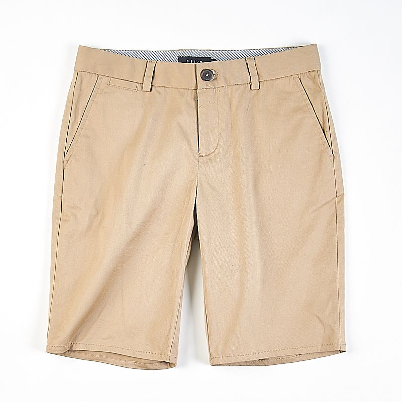 

Export South korea Cotton Casual Long Shorts Men and Women 2.18h81565 Summer New Lower Waist Level Micro Elastic Straight Half Pants 3 khaki 29