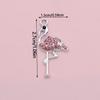 10Pcs Silvery Color Pink Flamingo Charms For Jewelry Making Diy Necklace Bracelet Earrings Accessories Valentine'S Day Gift