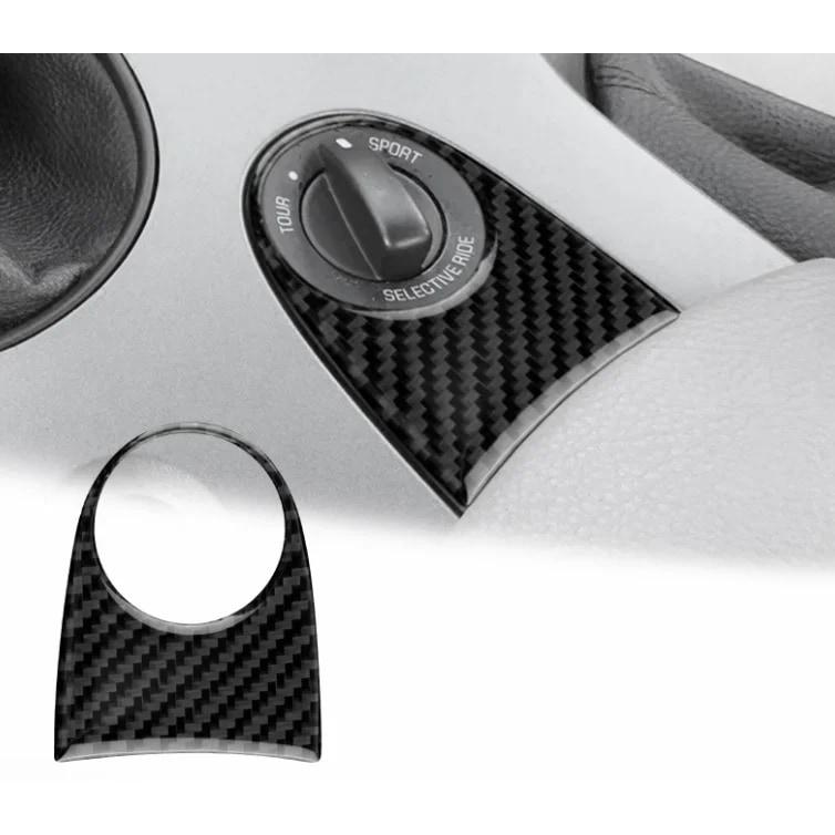 Car Interior Sticker Vinyl Decal for Chevrolet Corvette C6 2005-2007 Gear Shift Panel Cover Console Trim Accessory Black Style B