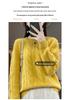 2023 Women's Wool Cable Knit Sweater: Loose, Warm, Round Neck, Slimming Fit for Autumn/Winter