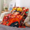 Naruto (Color Background)  Print Flannel Blanket, High quality Comfortable for All Seasons, Home Decor, Warmth and Comfort