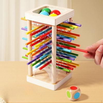 Wooden Stick Toys for 3 Year Old Preschool Toy Kids Educational Gift Colorful Wood Sticks