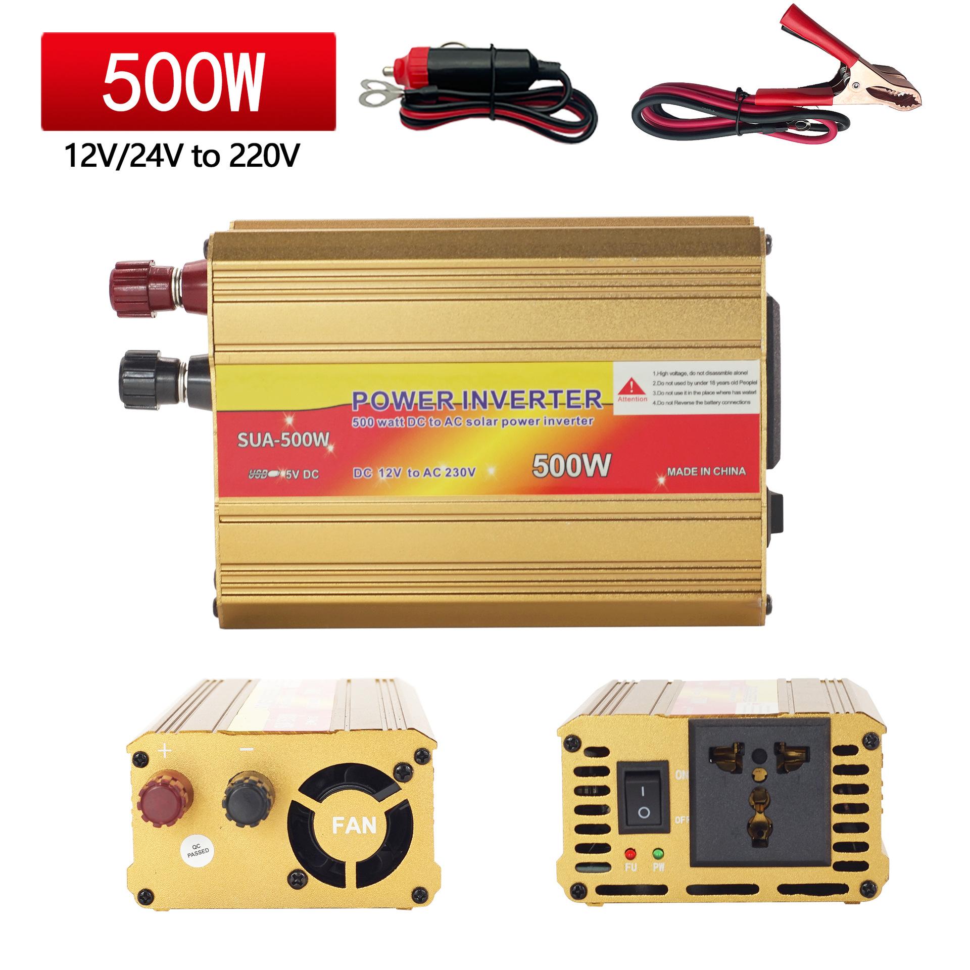 

Инвертор бытовой грузовик 12 В в 220 В преобразователь мощности преобразователь усилитель солнечной энергии 24v-SUA250W/500