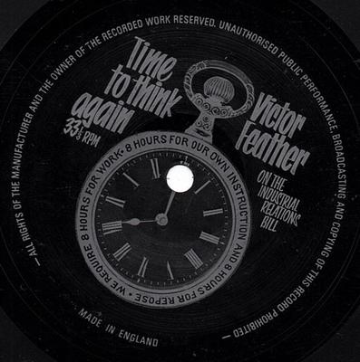 7inch Record VICTOR FEATHER, HORACE JAMES & HIS  - Time To Think Again / Co-operate No NONE Not On Label 1971 UK Folk Used