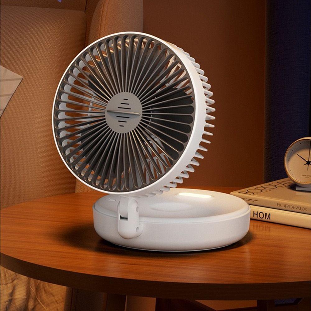 

Portable Small Fan Luminous Air Circulation Fan Multi Functional Turbo Fan Household білий