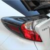 Carbon Fibe/Chromer Rear Tail Light Lamp Cover Trim For Toyota C-HR CHR 2016-