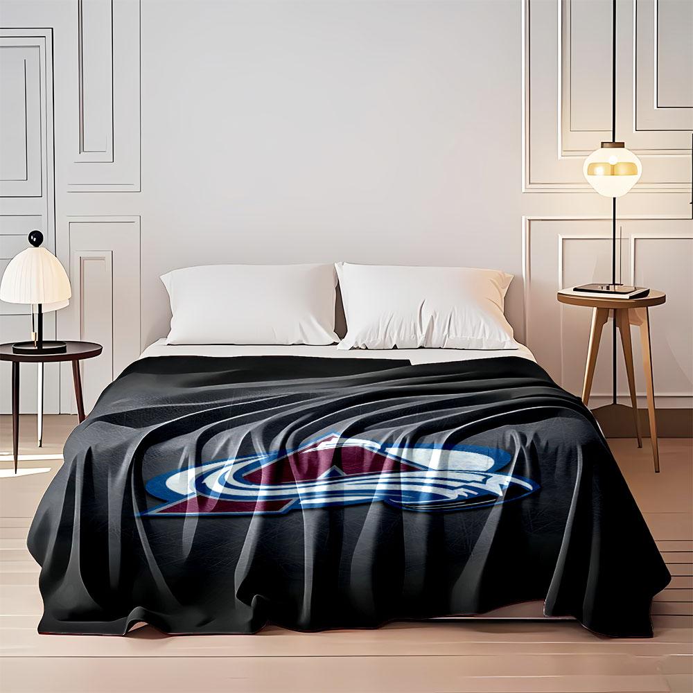 Colorado Avalanche Logo Blanket print blanket soft and cozy perfect for the living room bed sofa or a nap,gift