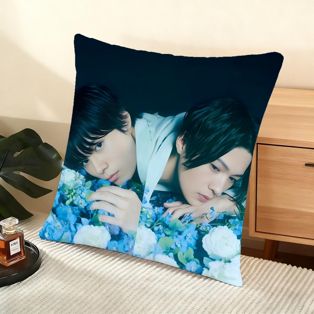 Cushion Cover Silky Short Plush Home Sofa Cushion Cover - Invisible Zipper Home Decoration My Beautiful Man TV