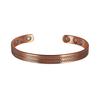 Vinterly Pure Copper Magnetic Bracelets Adjustable 8mm Knot Magnet Cuff Bangle Vintage Health Energy Jewelry Women Men Resizable