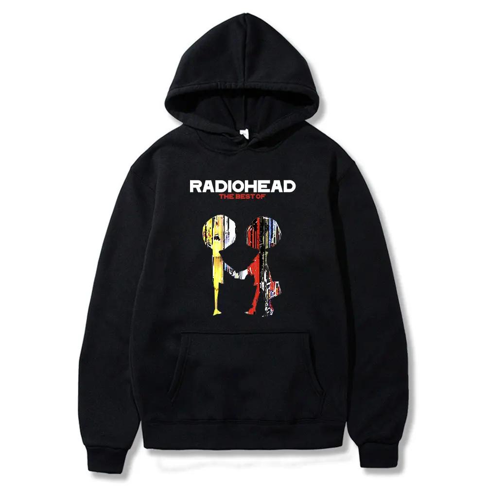 Vintage Rock Band Radiohead Hoodie Hip Hop Everything Music Album Print Sweatshirt Harajuku Streetwear Oversize Hoodies Teens