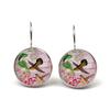 Vintage Women Charms Antique Birds Art Stud Earrings Wedding Party Jewelry Fashion Peacock Hummingbird Earrings Women's Colorful