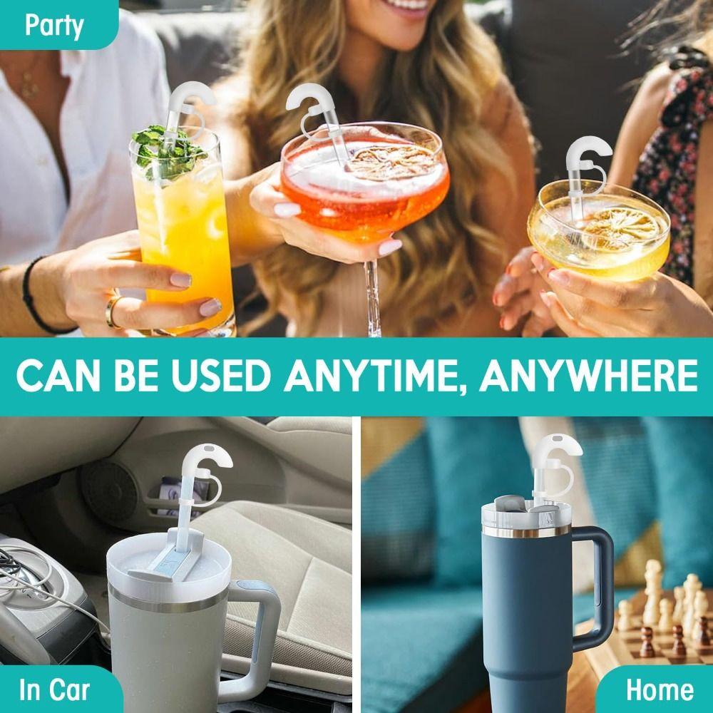 Drinking Straw Topper Accessories Anti Wrinkle Straw Covers for Stanley/Tumbler Cup