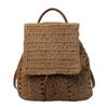 Textured Straw Bag Women's Summer New Woven Backpack Large Capacity Fashion Backpack