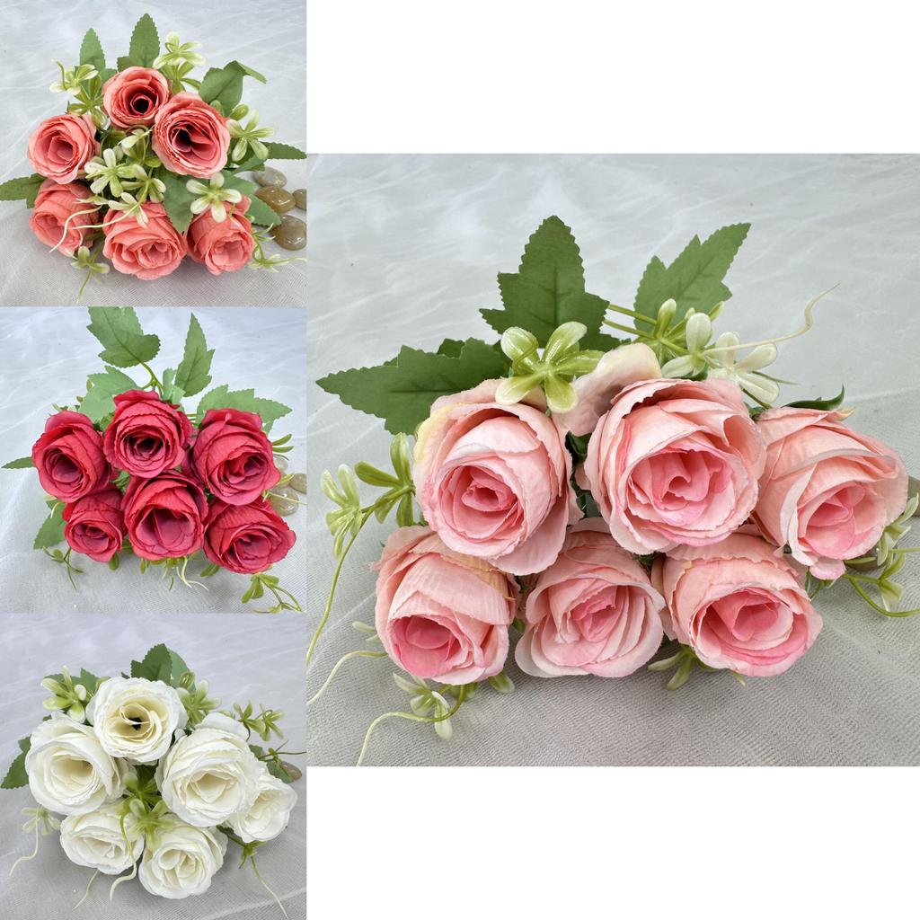 Simulation Flower Rose Bouquet For Event Decoration And Photography Prop