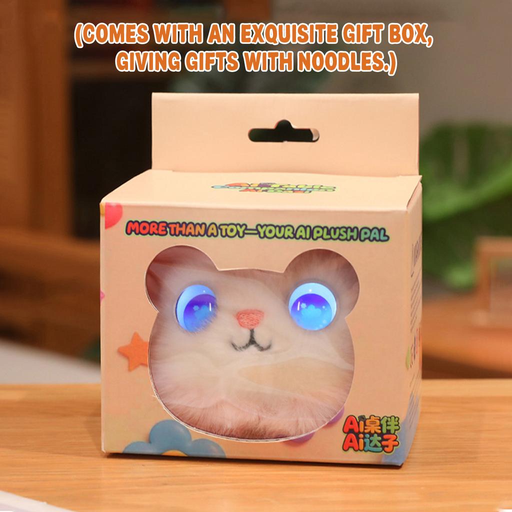 Розумна м'яка іграшка, інтерактивна плюшева тваринка з 66 мовами голосового чату, милий пухнастик-помпон для дітей та дорослих, освітнє вивчення мов