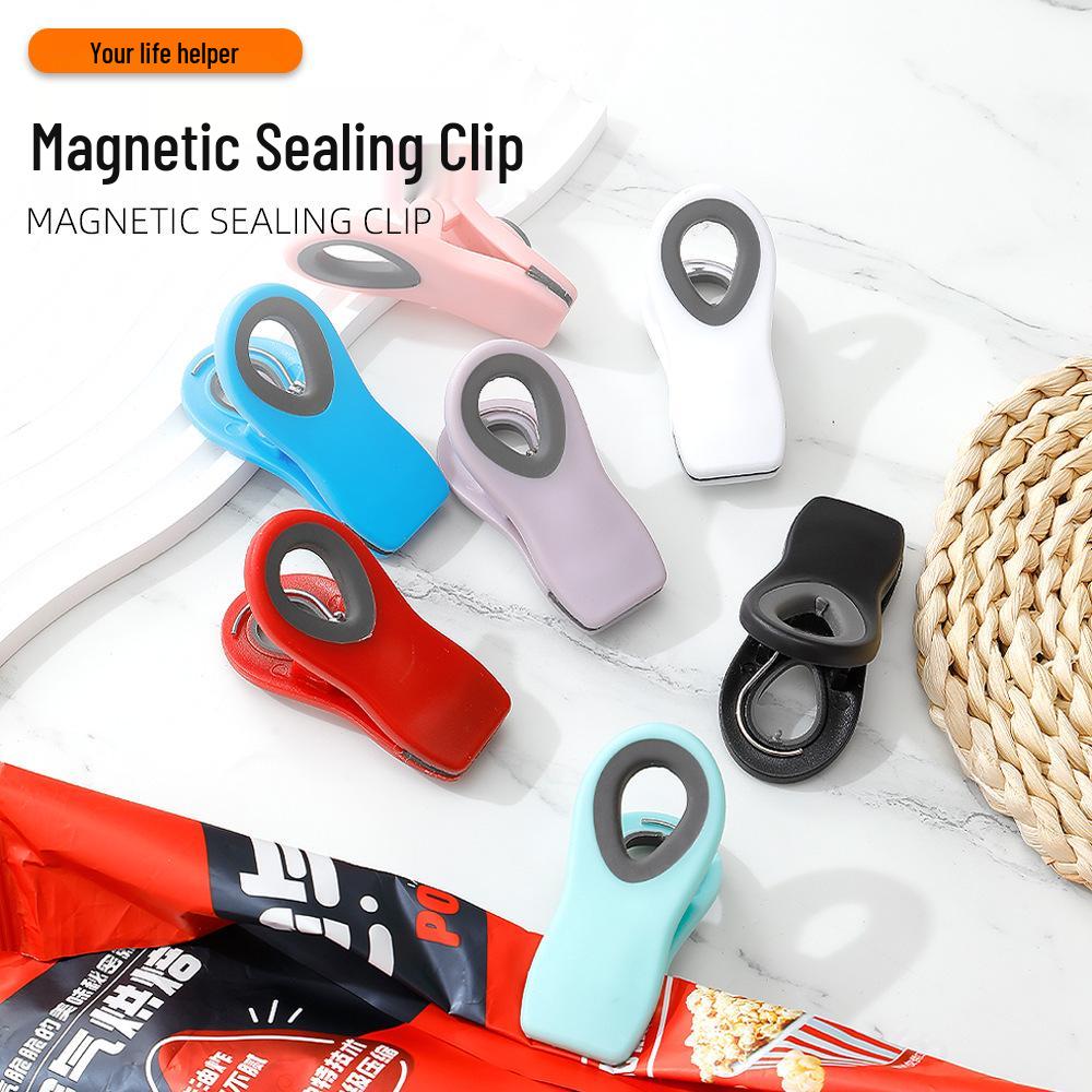 Magnetic Fridge Sticker Clip - Moisture-Proof, Multi-Purpose Food-Grade Seal for Snacks