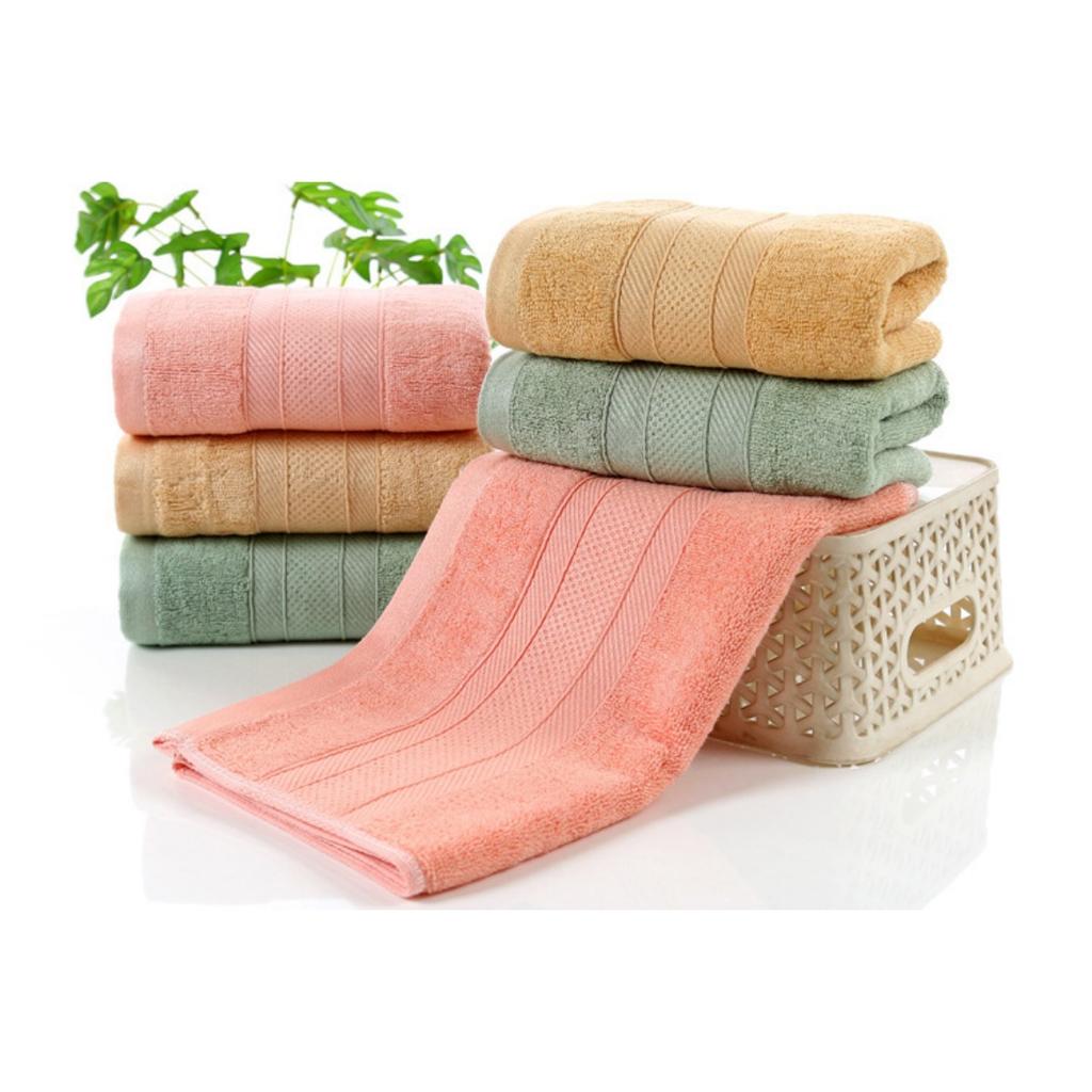 1 Pcs Bamboo Fiber Towel Set with Embroidered Bamboo Pattern, Quick-Dry and Super Soft, Ideal for Home Bathroom Use, Contemporary Style, Space Theme