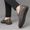 Leather Shoes Men's Autumn Winter New Leather Soft Sole Breathable Casual Cow Tendon Sole Anti Slip Men's Driving Shoes Loafers