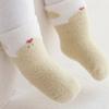 Winter Newborn Baby Socks Thickened and Velvet Warm Baby Socks Cute Cartoon Tube Socks