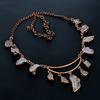 Rose Quartz Handmade Latest Design Jewelry Necklace, Copper Electroformed Gemstone Necklace, Gift For Mother