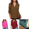 Stylish Women's Casual Long Sleeve V-neck T-shirt Pullover Tunic Blouse Options